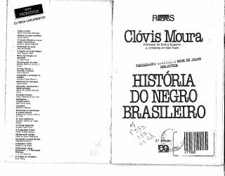 Clovis Moura - História do Negro Brasileiro