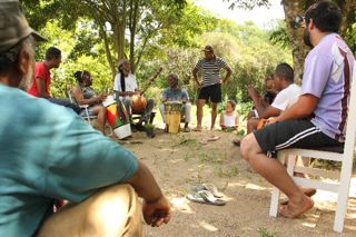 Roda de conversa sobre Liberdade e comunicação no quilombo do Monjolo - RS